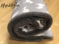 Preview: Kuscheldecke - Hunde grau 100 x 130 cm